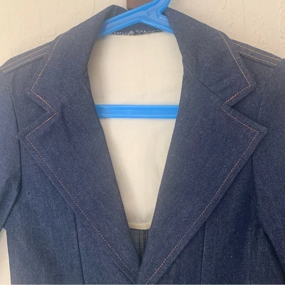 BILLY THE KID Boy’s Vintage 70’s Denim Blazer Western Westerncore Cowboycore 10 - Picture 4 of 16